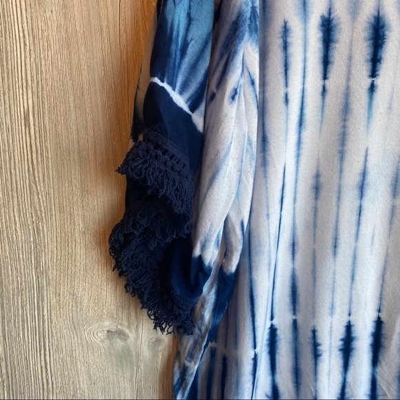 Christopher banks tie dye fringe top 1X - Picture 6 of 13